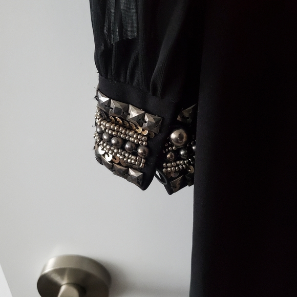 Jessica Straight Line Dress with Detailed Sleeves - Picture 3 of 6